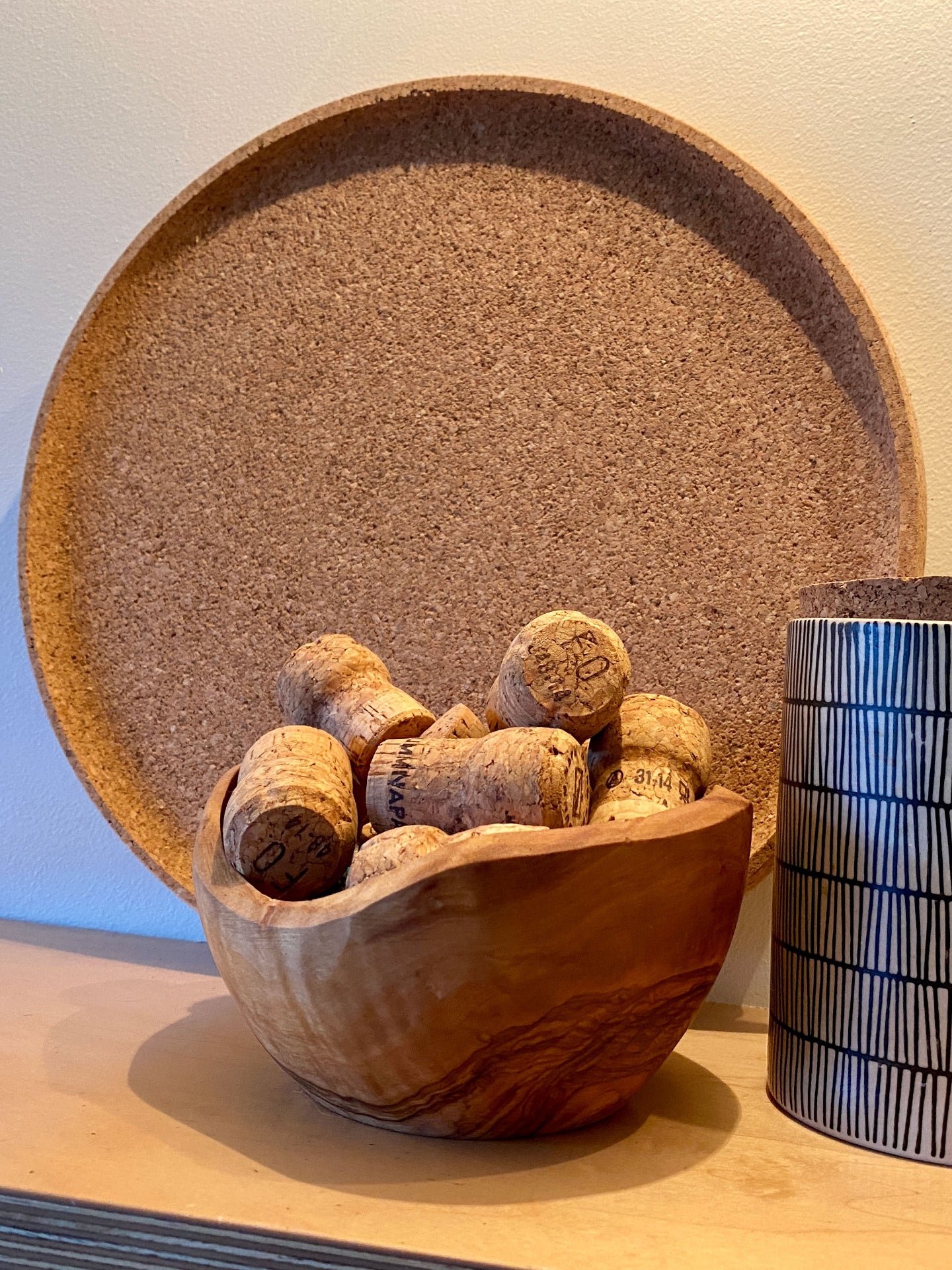 Minimalistic Cork Tray (Round)
