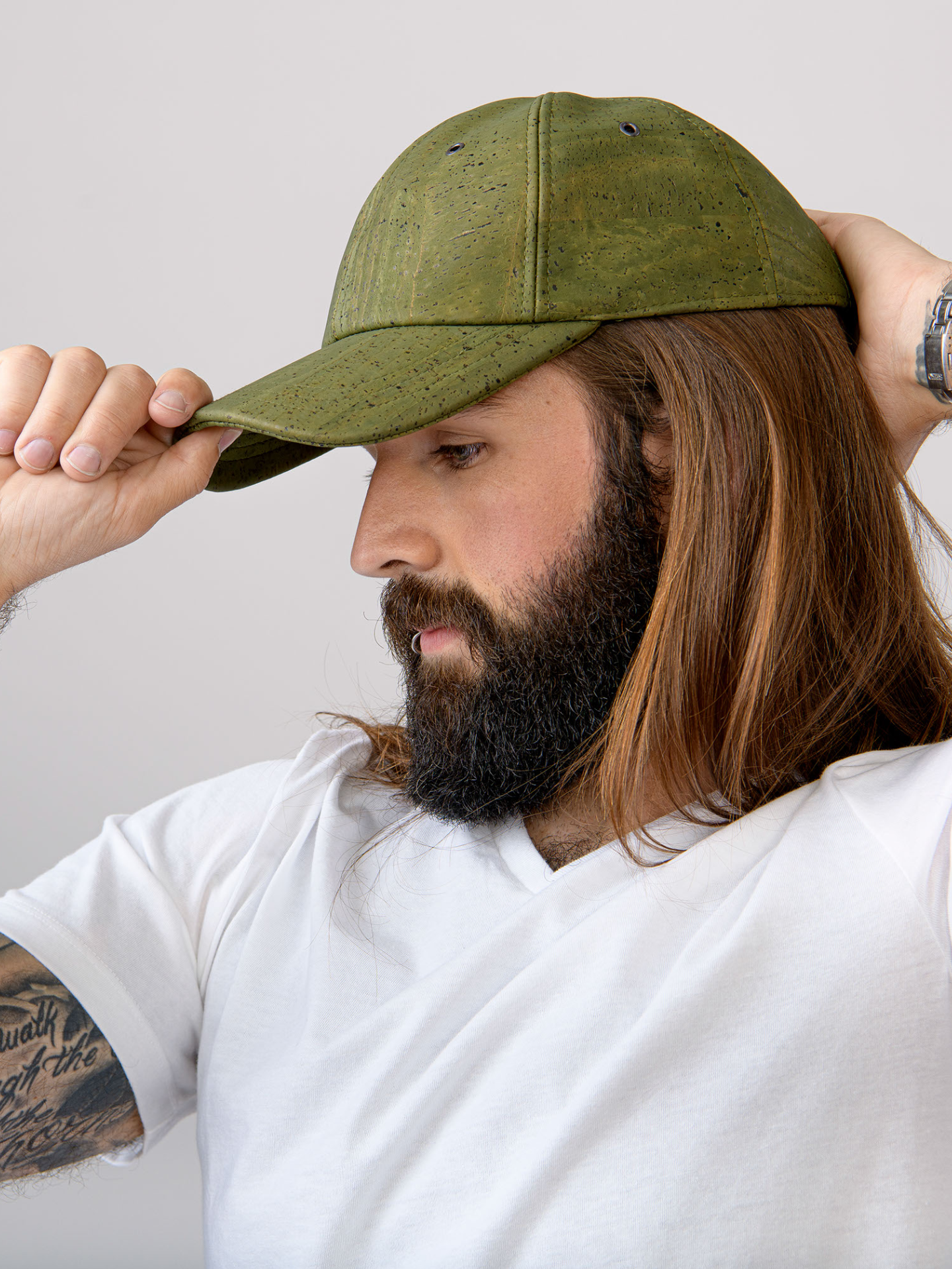 Cork top baseball hat